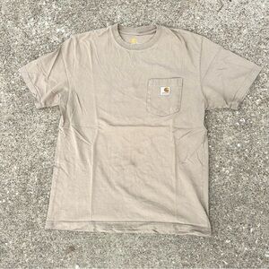 Carhartt Men's Beige Short Sleeve Tee